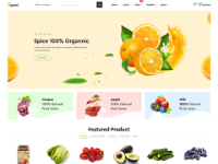 Theme bán trái cây - hoa quả Organic - Ogami Full demo - Chuẩn SEO